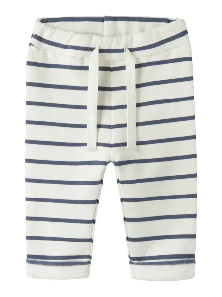 NAME IT Pantaloni bleumarin alb