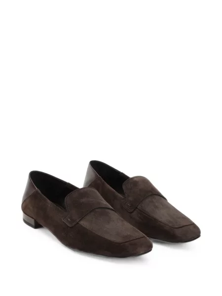 Pantofi loafer Giorgio Armani din piele maro