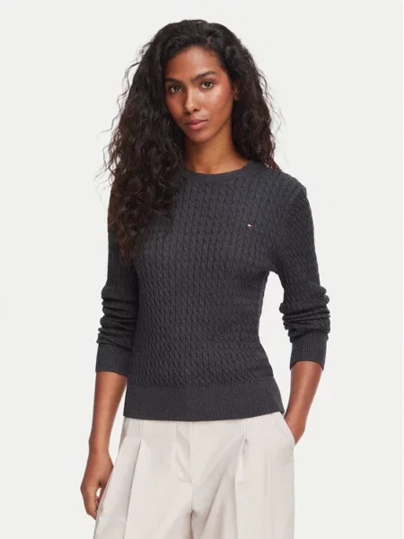 TOMMY HILFIGER Sveter antracitová
