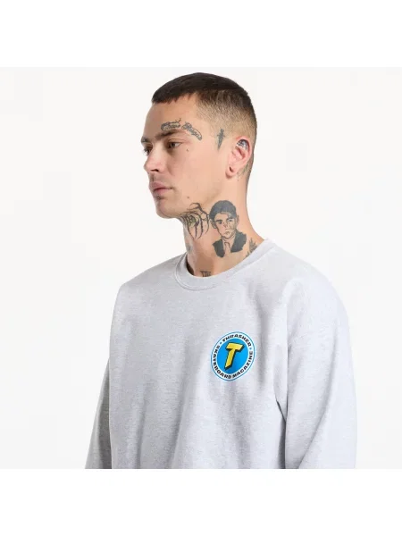 Hanorac crewneck Thrasher gri