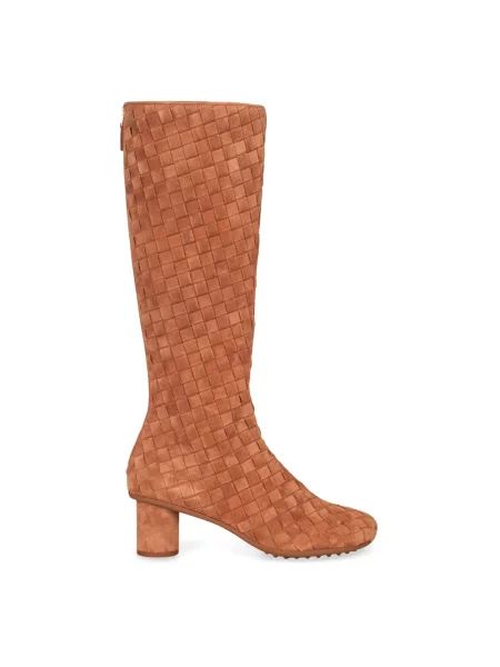 Botki Bottega Veneta zamszowe brązowe