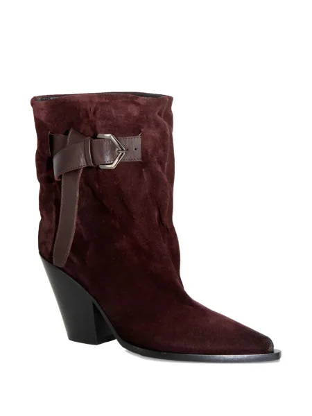 Botine Chuckies cu cataramă cu bretele maro