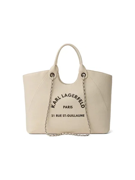 Karl Lagerfeld geantă shopper pentru femei din bej