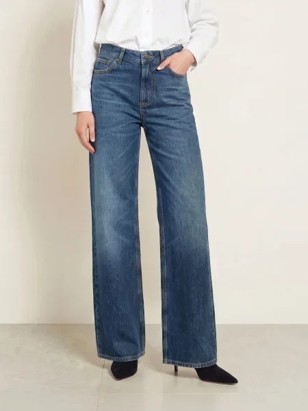 Joop! Jeans Široké Džíny Maila navy námořnictvo