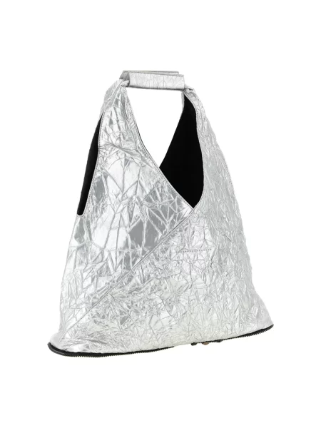Lniana torebka Mm6 Maison Margiela czarna