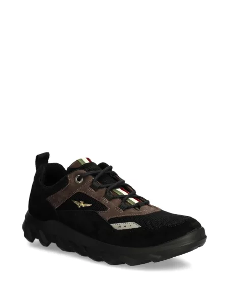 Sneakers Aeronautica Militare από διχτυωτό μαύρο