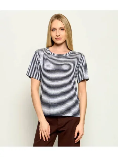 Weekend MaxMara Len póló WKDPELOTA kék