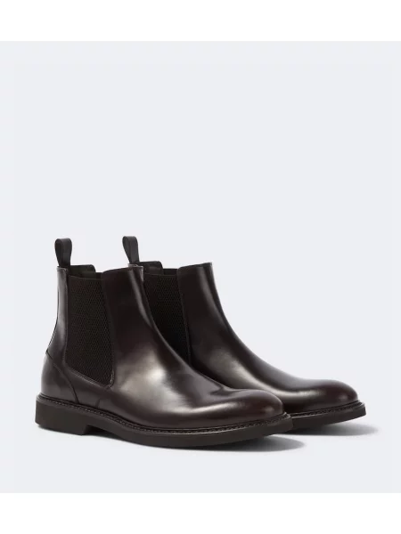 Botine chelsea Canali din piele maro