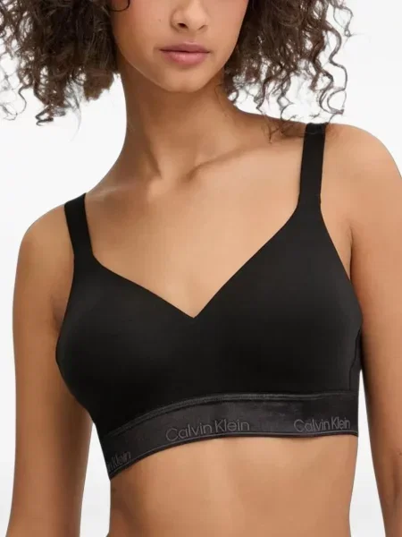 Sutien Calvin Klein Underwear cu autograf negru