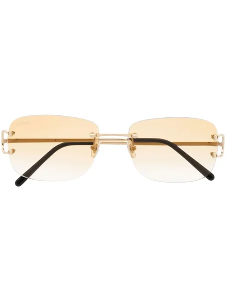 Ochelari de soare pătrați Cartier Eyewear maro