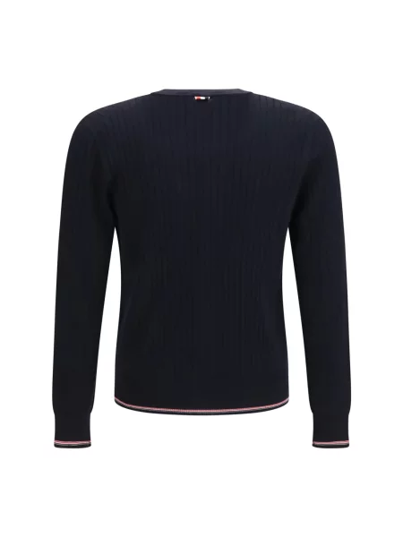 Kardigan Thom Browne wełniany niebieski