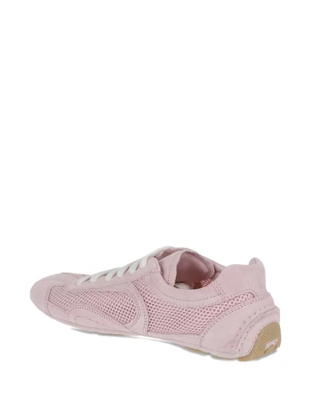 Sneakerși Prada cu șireturi din dantelă roz