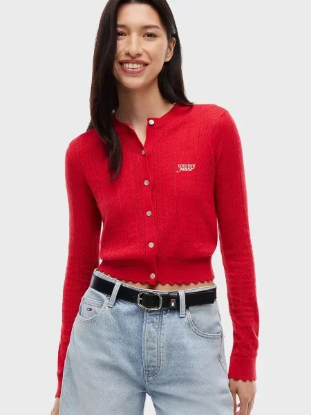 Кардиган Tommy Jeans червоний