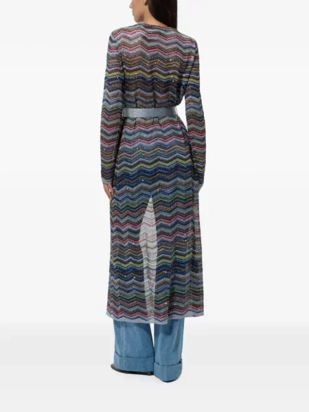 Kardigan Missoni s výstřihem do v modrý