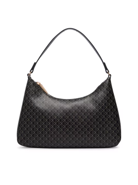 Calvin Klein Τσάντα Emblem Aop Small Shoulder Bag μαύρο