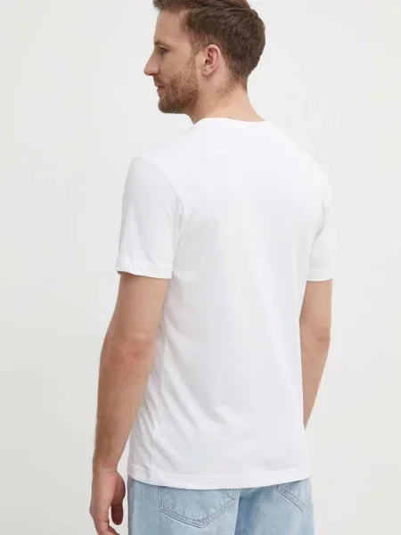Футболка Lacoste з принтом бежевий