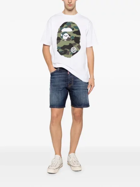 Μπλούζα A Bathing Ape® με σχέδιο παραλλαγής λευκό