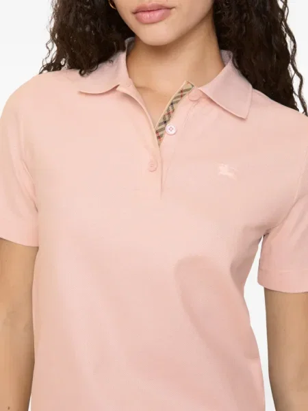 Polo Burberry în carouri roz