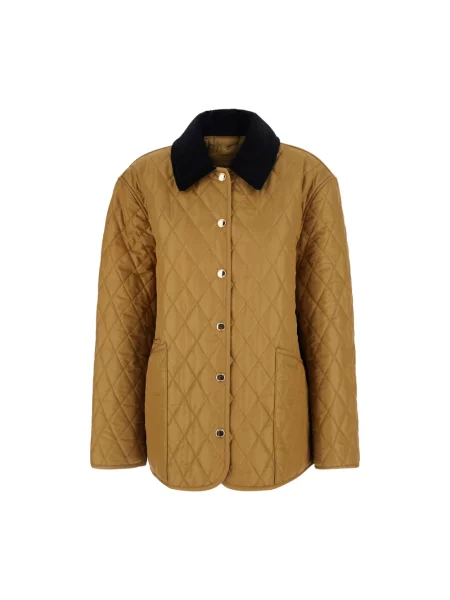 Kurtka Burberry pikowana brązowa