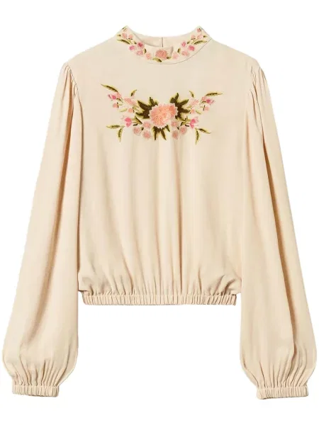 Bluză Twinset cu broderie cu model floral