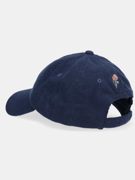 Tommy Jeans șapcă de baseball din catifea bleumarin alb