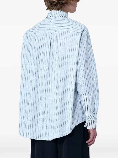 Cămașă Jacquemus din poplin albastru