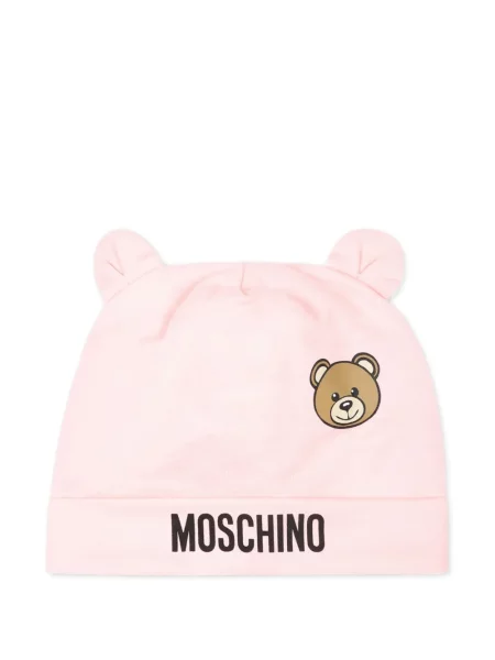 Czapka dziecięca Moschino różowa