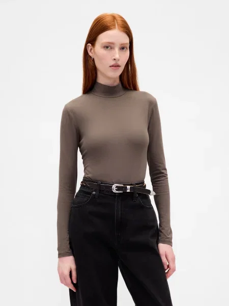 Tricou mânecă lungă Gap negru