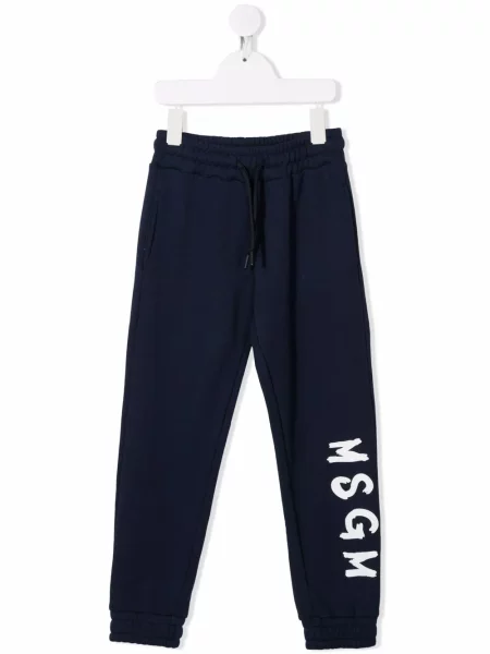 Spodnie dziecięce Msgm niebieskie