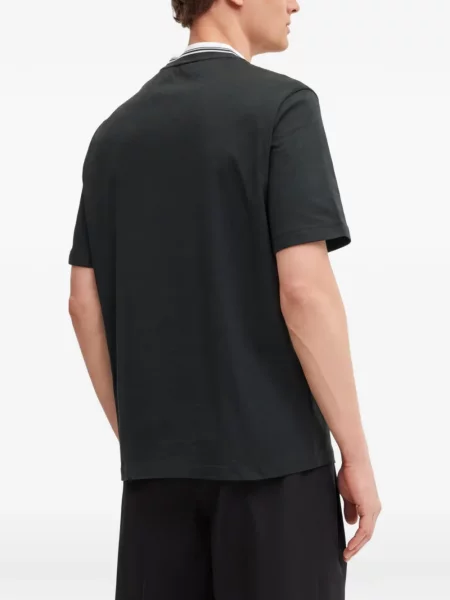 Tricou Armani Exchange cu autograf verde