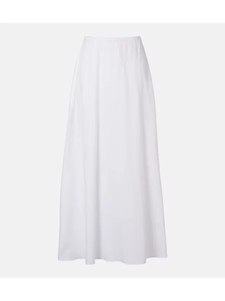 Fusta maxi Leset alb