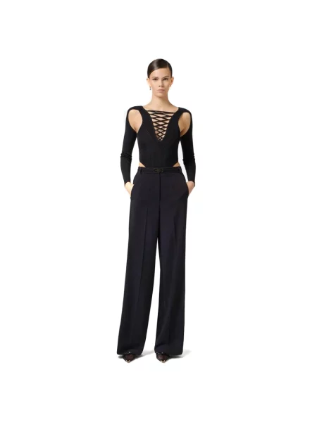 Spodnie Elisabetta Franchi czarne