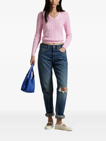 Slip de baie Polo Ralph Lauren alergare cu cordon cu imagine alb