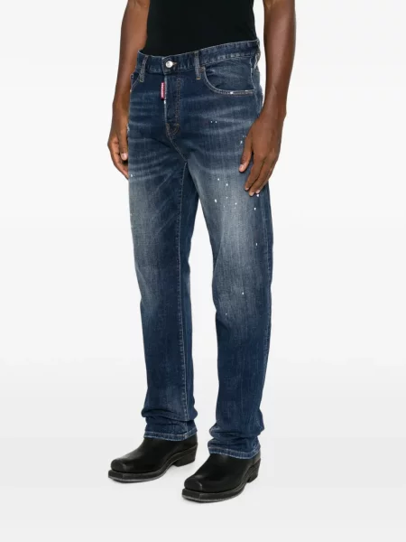 Blugi Dsquared2 zdrențuiți albastru