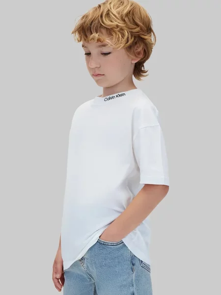 Calvin Klein Jeans тениска за деца от 2 броя бяло