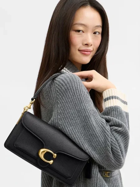 Coach чанта crossbody дамска кожена Tabby 26 черно