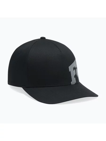 Șapcă pentru bărbați Fox Racing Fox Head X Flexfit black negru
