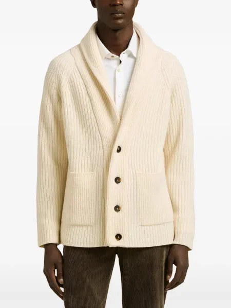 Gulerat cardigan Kiton tricotate