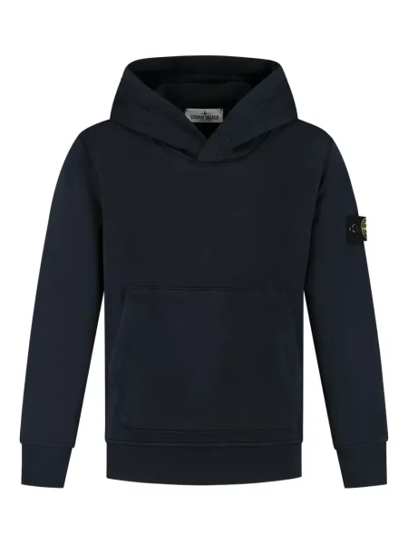Bluza z kapturem dziecięca Stone Island niebieska
