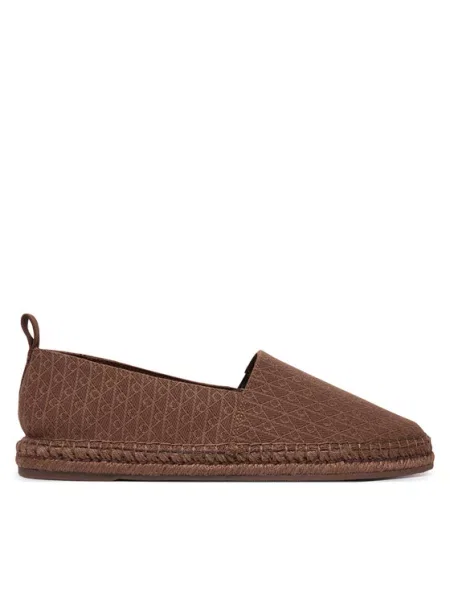 Espadrile Calvin Klein Espadrille Aop Cv smeđa