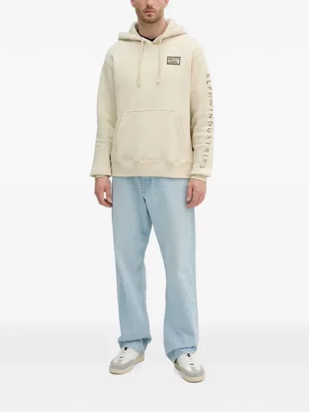 Hanorac cu glugă Alpha Industries cu autograf