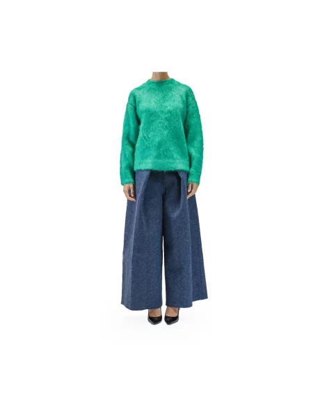 Sweter Sunnei wełniany zielony