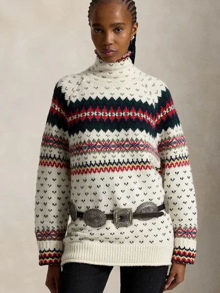 Polo Ralph Lauren pulover pentru femei cu lână alb