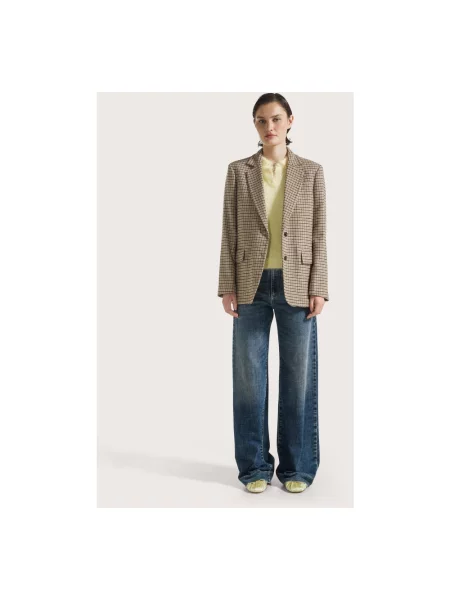 Szerokie jeansy Seventy niebieskie