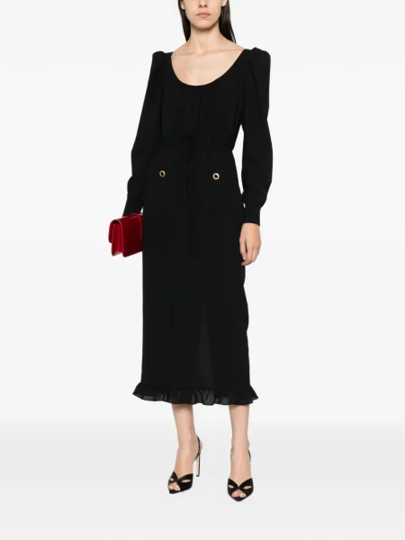 Rochie midi Alessandra Rich negru