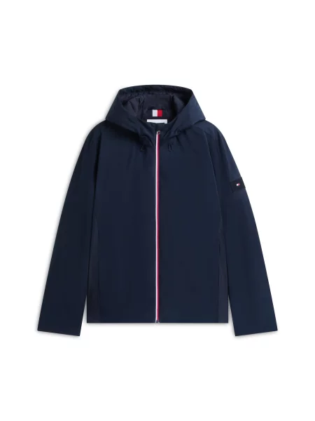 TOMMY HILFIGER Geacă de primăvară-toamnă albastru marin / roșu cireș alb