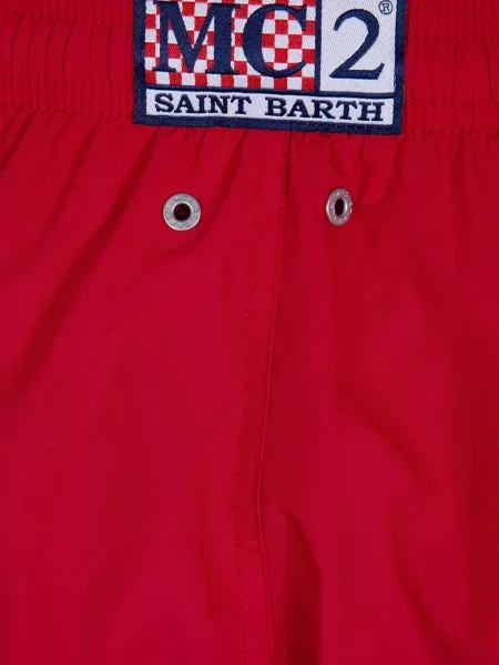 Slip de baie Mc2 Saint Barth cu autograf roșu
