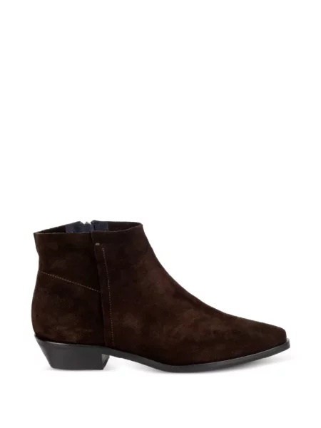 Botine Imma din piele de căprioară maro