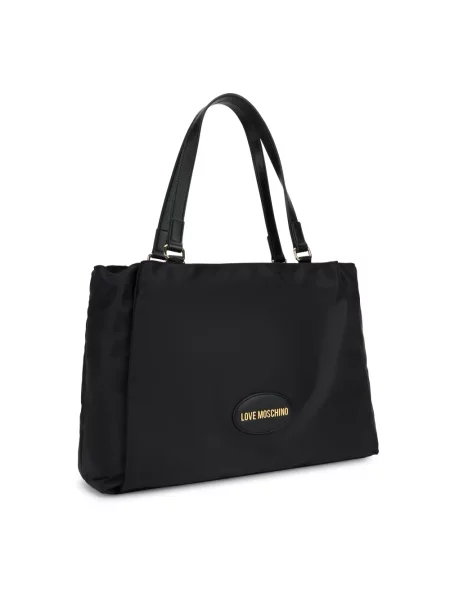 Shopperka Love Moschino z logo czarna