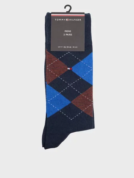 Картаті шкарпетки Tommy Hilfiger сині